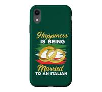 Custodia per iPhone XR La felicità è sposarsi con un matrimonio italiano