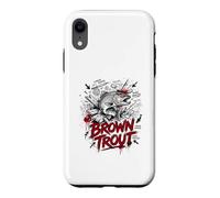 Custodia per iPhone XR La leggenda dei mostri della trota bruna Lunker Hunter River