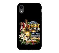 Custodia per iPhone XR La luce risplende nelle tenebre Giovanni 1 5 Scrittura