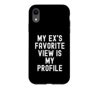 Custodia per iPhone XR la mia vista preferita ex è il mio profilo Witty Women Men