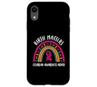 Custodia per iPhone XR La nascita conta il taglio cesareo cesareo Mamma Apprezzamento
