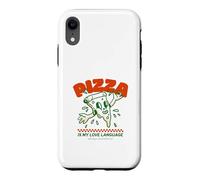 Custodia per iPhone XR La pizza è il mio linguaggio d"amore (Dichiarazione di cibo divertent