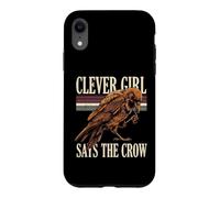Custodia per iPhone XR La ragazza intelligente dice l'uccello corvo del corvo