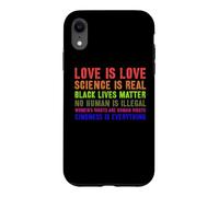 Custodia per iPhone XR La scienza è un vero orgoglio gay LGBT o LGBTQ L"amore è amore Sii gentile