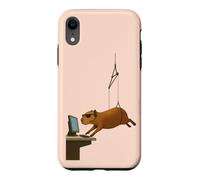 Custodia per iPhone XR LA SPIA CAPYBARA PIÙ FREDDA IN RAGGIA