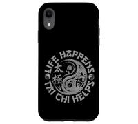 Custodia per iPhone XR La vita accade Tai Chi aiuta Yin Yang