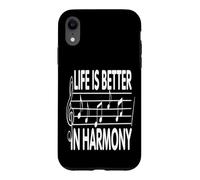 Custodia per iPhone XR La vita è migliore in Harmony Music Lover
