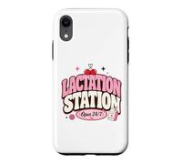 Custodia per iPhone XR Lactation Station, Lactating Mothers Breastfeeding New Mom