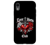 Custodia per iPhone XR L'amore fa male al club, design emo gotico