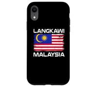 Custodia per iPhone XR Langkawi Bandiera Malesia Distressed Orgoglio Malese