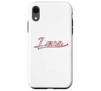 Custodia per iPhone XR Laos Southeast Asia Heritage Pride Vintage Varsity