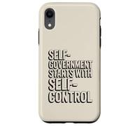 Custodia per iPhone XR L'autogoverno inizia con l'autocontrollo