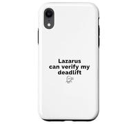 Custodia per iPhone XR Lazarus Deadlift Palestra Fede Gesù Allenamento