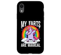 Custodia per iPhone XR Le mie scoregge sono magiche, divertenti, unicorni che scoreggiano
