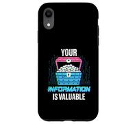 Custodia per iPhone XR Le tue informazioni sono preziose privacy dei dati Cybersecurity