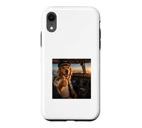 Custodia per iPhone XR Le turbolenze formano il carattere Golden Retriever Pilota