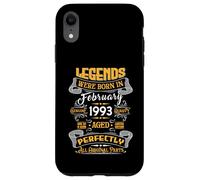 Custodia per iPhone XR Legend February 1993 Vintage 33rd Birthday Tees Made in 1993