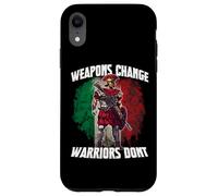 Custodia per iPhone XR Legionario romano con arma moderna - Roma SPQR