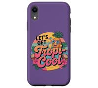 Custodia per iPhone XR Lets Get Tropi Cool Ananas Occhiali da sole Beach Summer