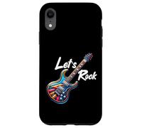 Custodia per iPhone XR Let's Rock N Roll Guitar Band Funny Rock Ragazze Ragazzi Bambini