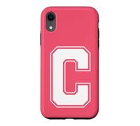 Custodia per iPhone XR Lettera C Big Bold Capital Varsity Alphabet Monogram