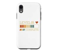 Custodia per iPhone XR Level 05 Complete Vintage 05 Years 5th Wedding Anniversary