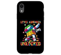 Custodia per iPhone XR Level Kindness Unlocked Master Builder Gamer Boys Teacher