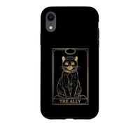 Custodia per iPhone XR LGBTQ Ally Tarocchi Card Pride Cat Rainbow Collar