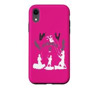 Custodia per iPhone XR Life Begins At Twenty Knots For Kite Surfers Bianco Grigio