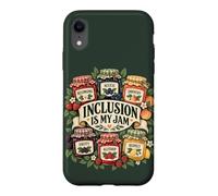 Custodia per iPhone XR L'inclusione è la mia i diversità per insegnanti di marmellata
