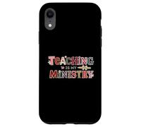 Custodia per iPhone XR L'insegnamento è il mio ministero Scrapbooking Ransom Nota