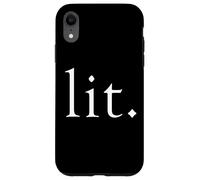 Custodia per iPhone XR Lit Meme Funny Gamer Slang Gift For Moms Sister LIT Cool LIT