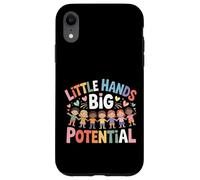 Custodia per iPhone XR Little Hands Big Potential Leader Kids Pride |-