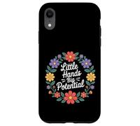 Custodia per iPhone XR Little Hands Big Potential Leader Kids Pride -