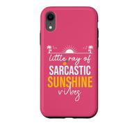 Custodia per iPhone XR Little Ray of Sarcastic Sunshine Hello Summer Vibes Beach