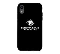 Custodia per iPhone XR Logo dei lupi marini impilati della Sonoma State University