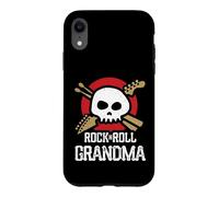 Custodia per iPhone XR Logo Rock and Roll con teschio musicale della nonna