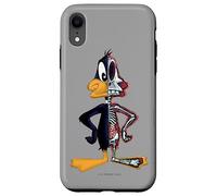 Custodia per iPhone XR Looney Tunes Daffy Duck Half Skeleton