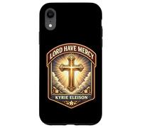 Custodia per iPhone XR Lord Have Mercy Kyrie Eleison Christian Dio Gesù Cristo