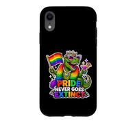 Custodia per iPhone XR L'orgoglio non va mai estinto T-Rex Gay-saurus