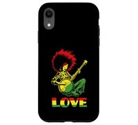 Custodia per iPhone XR LOVE African American Black Hippie Banjo Girl