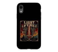 Custodia per iPhone XR Luce Attraverso il Fuoco Armatura Cristiana Di Dio Fede