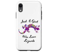 Custodia per iPhone XR Lucertola Just A Girl Who Loves Lizards Outfit Lizard Lover