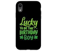 Custodia per iPhone XR Lucky to Be the Birthday Boy Shamrock St Patrick's Day Boys