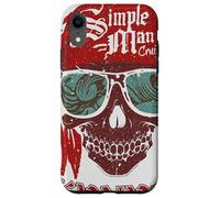 Custodia per iPhone XR Lynyrd Skynyrd Skull Crossbones Simple Man Pirate Retro Rock