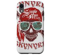 Custodia per iPhone XR Lynyrd Skynyrd Skull Crossbones Simple Man Pirate Rock Retro