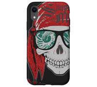 Custodia per iPhone XR Lynyrd Skynyrd - Stencil a forma di teschio, stile rock, retrò, pirata