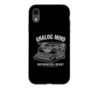 Custodia per iPhone XR Macchina da scrivere vintage a forma di cuore meccanico analogico