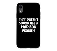 Custodia per iPhone XR MADISON Personalized Cute Flower Girls MADISON Name