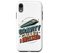 Custodia per iPhone XR Maglev Train Physics Humor Gravity chiamato ho rifiutato la scienza